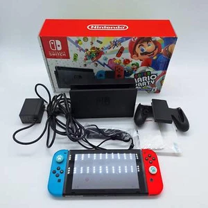 Nintendo Switch v1 Video Game Console HAC-001 Red/Blue - Picture 1 of 6