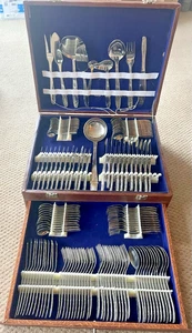 LOLA by HERDMAR Portugal 18/10 Stainless Etched Flatware - 127 Pieces - Glossy!! - Picture 1 of 18