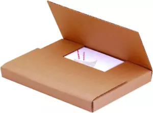 Large 50-Pack Flat Mailer Shipping Boxes 18"x12"x2" - Corrugated Quality - Picture 1 of 12