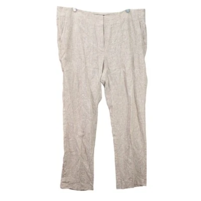 Pantalones al tobillo para mujer Talbots talla 14W beige rayón elásticos carrera oficina informales Foto 1 de 4