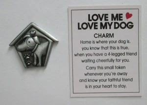 iTOP Home is where your dog is LOVE ME LOVE MY DOG TASCHENANHÄNGER Ganz - Bild 1 von 4