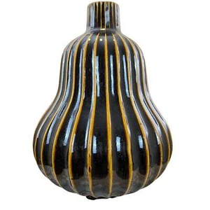 MCM Ceramic Ribbed Gourd Vase 12" - Picture 1 of 9