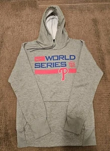 Nike PHILADELPHIA PHILLIES 2022 World Series Men's Gray Dugout HOODIE - Small - Picture 1 of 6