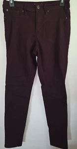 YMI Straight Leg Pants Stretch Burgundy Red Womens Size Medium - Picture 1 of 10
