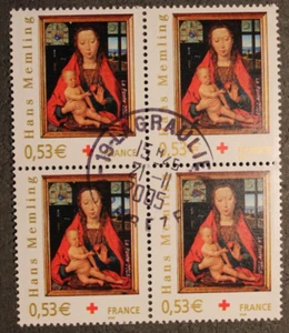 Bloc de 4 timbres - FRANCE - Croix-Rouge - 1er jour - YT3840 - Neuf ** - 2005 - Picture 1 of 1