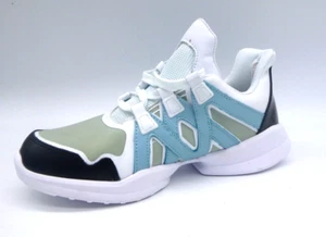 Steve Madden Giddy Blue and White Lace Up Fashion Sneakers Women's Size 10 - Picture 1 of 6