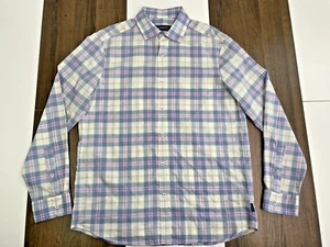 Vineyard Vines Mens Size M Blue Plaid Button Shirt Long Sleeve - Picture 1 of 9