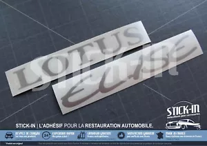 2 Autocollants Stickers Rear Clamshell Lotus Elise S1 decal silver gris argent - Imagen 1 de 1
