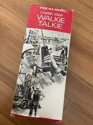 Vtg 3-CHANNEL 300mW WALKIE TALKIE RADIO TRC-85A Transceiver Stranger Things - Image 1 of 4