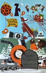 South Park Vintage Poster 22 x 34 Who killed Kenny - Picture 1 of 1