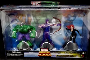Marvel Miniature Alliance Hulk Hawkeye Black Widow Series 1 Set C 2012 - Picture 1 of 2