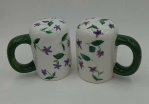 Waverly Garden Room Sweet Violet Salt & Pepper Shakers Heirloom Collection - Picture 1 of 8