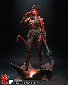 Karlach 3D Printed Figure, Baldur's Gate Collectible Statue, Unpainted - Picture 1 of 5