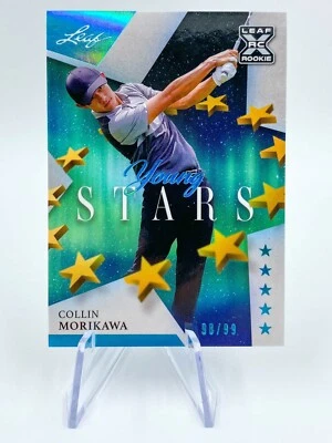 COLLIN MORIKAWA RC 2021 Leaf XRC Young Stars Platinum #98/99 🔥 Golf No 3 Rank - Image 1 of 2