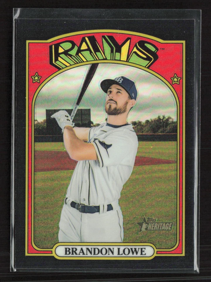 2021 Topps Heritage #241 Brandon Lowe /72 - Image 1 of 2