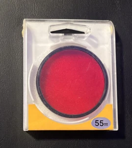PROMASTER 55mm PL Filter & Red R2 Filter Lens with Case - Picture 1 of 3