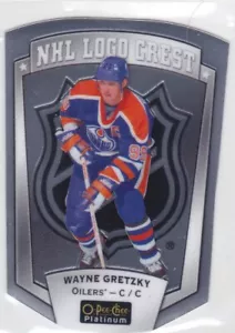 16/17 OPC PLATINUM..WAYNE GRETZKY..NHL LOGO CREST..DIE CUT..# NHLLD-1..OILERS - Picture 1 of 1