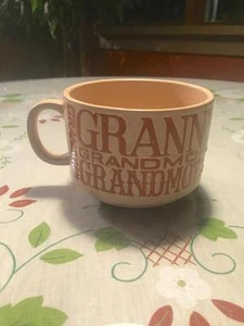 Cuenco de sopa vintage abuela abuela gres japonés letras oxidadas - Imagen 1 de 1