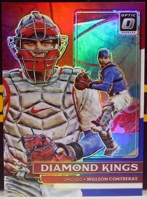 2022 Panini Optic Baseball DK Willson Contreras #24 Red, White, Blue 196/199 - Image 1 of 2