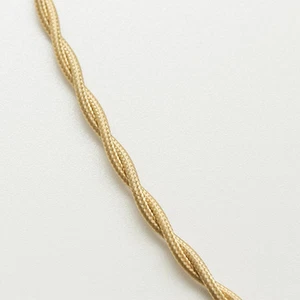 Spun Gold Twisted Wire Lamp Cord Pendant Light-Steampunk Lamp Retro Cord - Picture 1 of 2