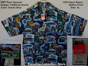 NEW REYN SPOONER BEAUTIFUL GOLDEN GATE BRIDGE NORTHERN CALIFORNIA SCENICS XL  - Picture 1 of 12