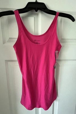 Camiseta sin mangas NO LIMITS para mujer ajustada rosa brillante súper suave elástica tejida con cuchara nueva con etiquetas Foto 1 de 4