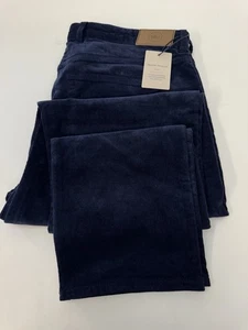 Neu mit Etikett Peter Millar überlegene weiche Cordhose fünf Taschen marineblau Größe 36 170 $ - Bild 1 von 10