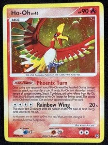 Carta Pokemon Ho-Oh 10/132 Secret Wonders HOLO BLEED errore con SWIRL - HP - Foto 1 di 5
