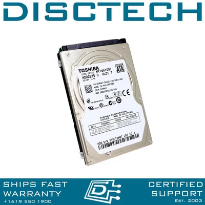Dell DGMXG / Toshiba MK1661GSYFN 160GB 7.2K 2.5" SATA 3.0Gb/s Notebook HDD - Image 1 of 3