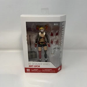Harley Quinn 2017 DC Designer Ant Lucia Bombshells 6” Figure New Box Damage - Picture 1 of 7