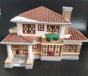 Vintage 1990 Dept 56 Prairie House Snow Village Collection Holiday & Box & Light - Picture 1 of 17