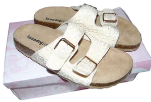 ~ Neu mit Karton Damen-Häkel-Sandalen WÄSCHELISTE! Größe 7 super süß FS:)~ - Bild 1 von 3