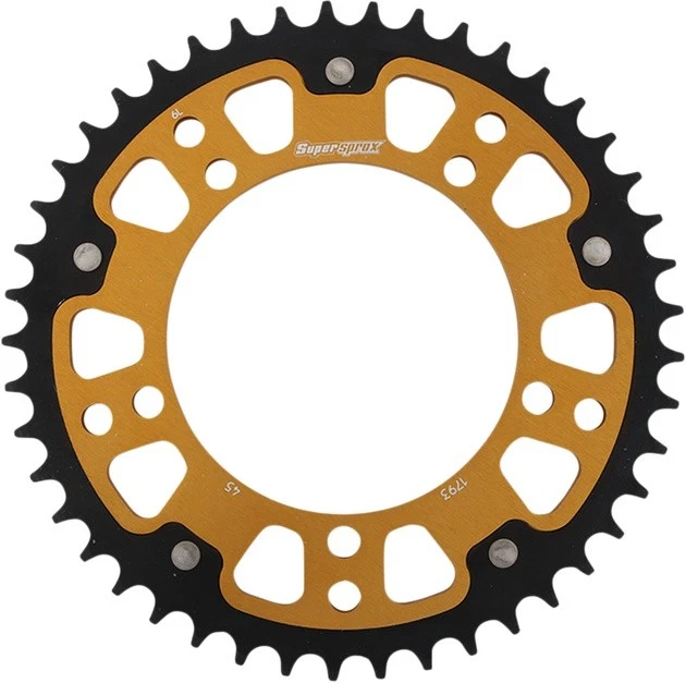 Supersprox Stealth Rear Sprocket 520 45T Gold RST-1793-45-GLD for Suzuki/Triumph - Image 1 of 1