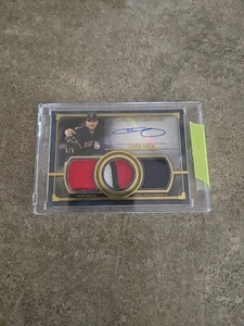 2019 Topps Triple Relic #SSTA-CS Chris Sale #/5 (AU,MEM) BOSTON RED SOX - Picture 1 of 2