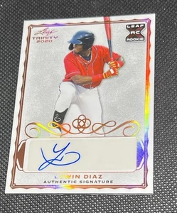 2020 Leaf Trinity Auto Lewin Diaz #A-LD1 Auto - Bild 1 von 2