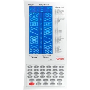 Viper ProScore Electronic Dart Scorer White LCD- Touchpad Digital Scoreboard - Picture 1 of 7