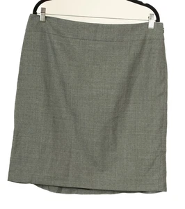 Ann Taylor Rock Damen 16P schwarz A-Linie gefüttert Wollmischung Stretch " - Bild 1 von 7