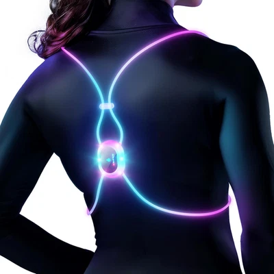 Reflective Running Vest Lights for Runners Gear Walking Women Night Light up Men - Image 1 of 4