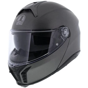 AGV Tourmodular Luna, Modular Motorcycle Helmet Matt Grey, Insyde Cardo BT Systm - Picture 1 of 14
