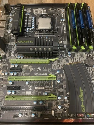 Gigabyte X58 G1 Killer , X5680, 24 Gb Pny Anarchy 1866 Cl 10 - Image 1 of 3