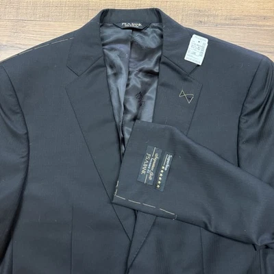 NUEVO Jos A Bank $898 41L Signature Gold 6* Lana Superfina Negro Ajuste a Medida Foto 1 de 4