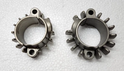 New 17-20 OEM Triumph Finned Exhaust Header Clamps Bonneville, Street, Thruxton - Image 1 of 4