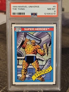 1990 Marvel Impel #6 The Thing PSA 8 - Picture 1 of 3