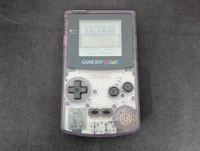 B1177 Nintendo Gameboy Color Konsole Clear Purple Japan GBC x - Bild 1 von 4