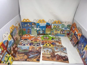 11 Stück McDonalds Happy Meal Boxen 80er 90er Snoopy Märchen Spin Dschungelbuch etc - Bild 1 von 11