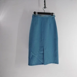 Canda By C&A Vintage Size 10 Skirt With Belt Blue - Picture 1 of 4