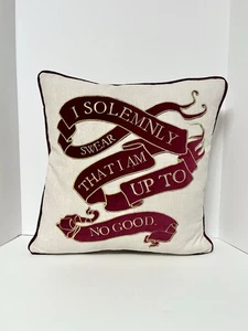 Pottery Barn Teen Harry Potter Leuchtet im Dunkeln Marodeur Karte Kissen 17 x 17 Zoll - Bild 1 von 10
