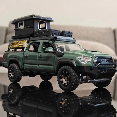1:32 Toyota Tacoma TRD Off-Road Diecast Pickup Model Toy with Sound & Light Gift - Image 1 of 4