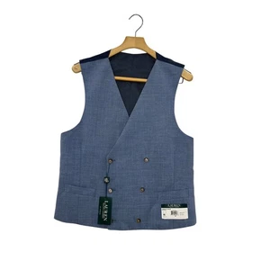 Chaleco Traje Hansen Azul Claro Lauren Ralph Lauren Para Hombre Doble Pecho Talla M Nuevo con Etiquetas - Imagen 1 de 7