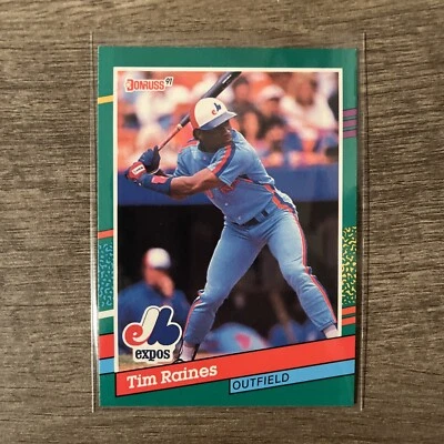 1991 Tim Raines Donruss Baseball Montreal Expos #457 MLB - Image 1 of 2